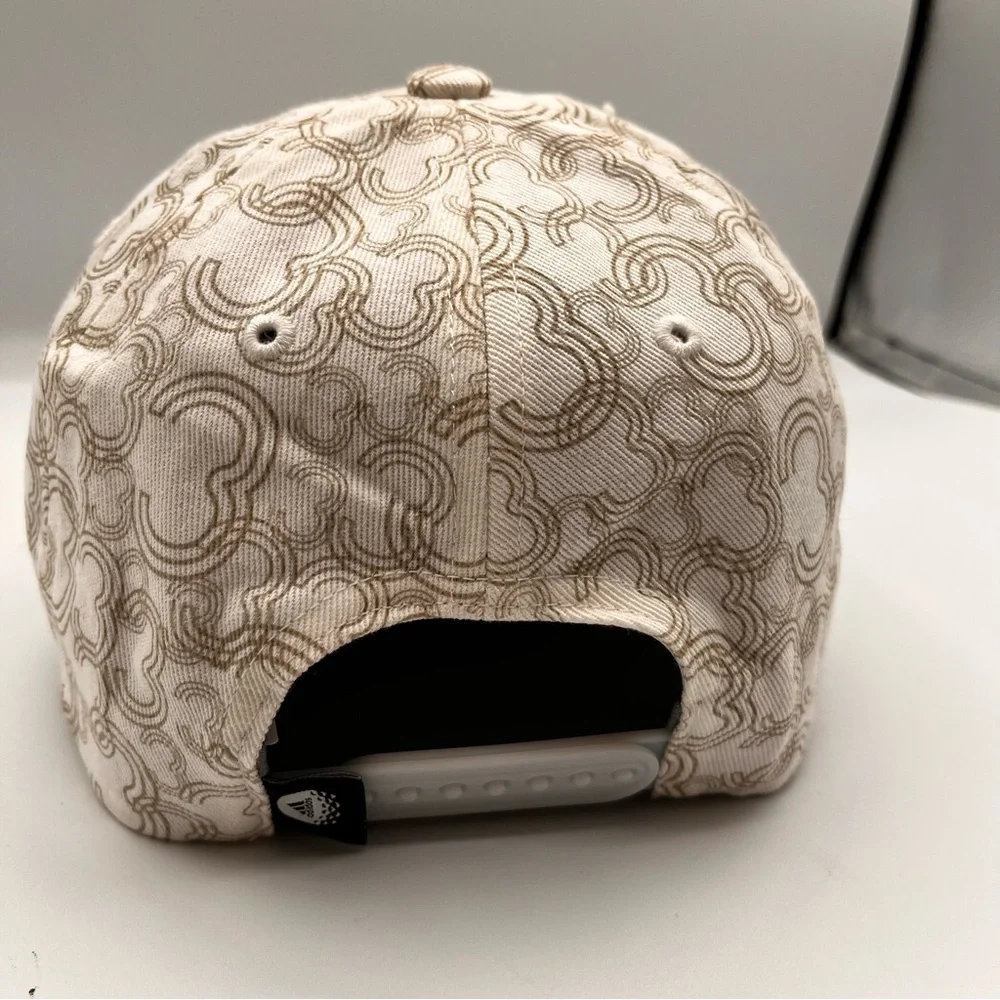 Adidas‎ Gold Women’s Par 3 White 3 Print SnapBack Dad Baseball Cap Hat New